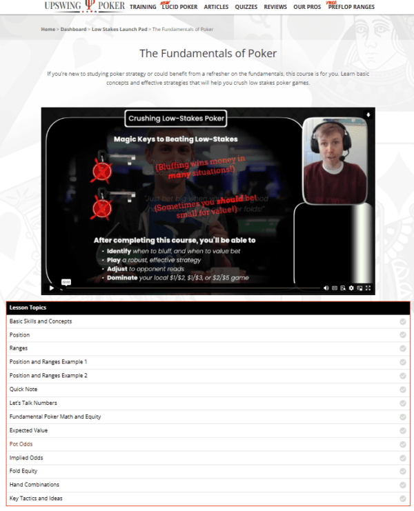 Upswing Poker Lab: Low Stakes Launch Pad 2025 - Image 7