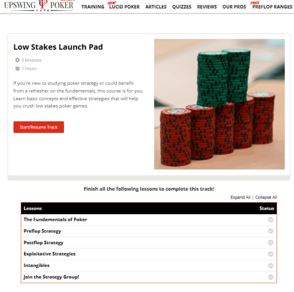 Upswing Poker Lab: Low Stakes Launch Pad 2025 - Image 2