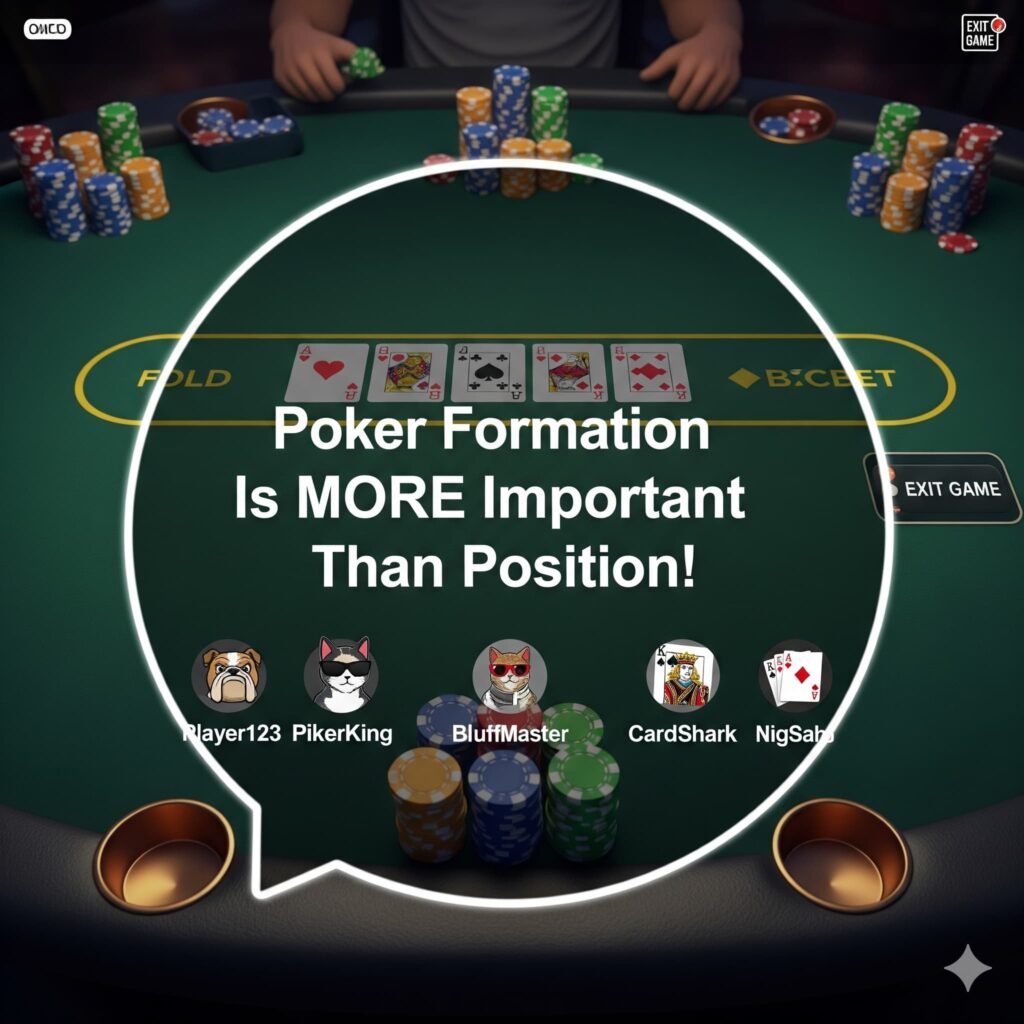 Poker Formation Is MORE Important Than Position!