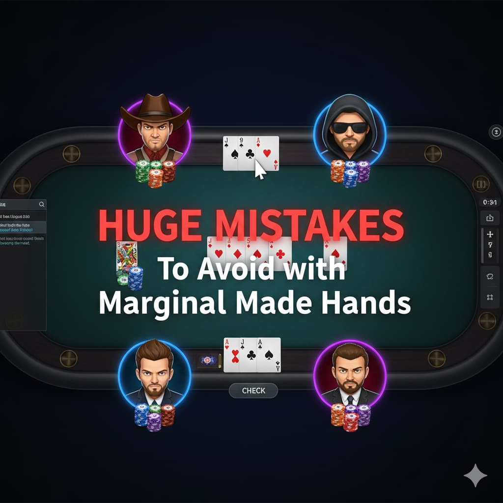 HUGE MISTAKES To Avoid with Marginal Made Hands marginal poker hands